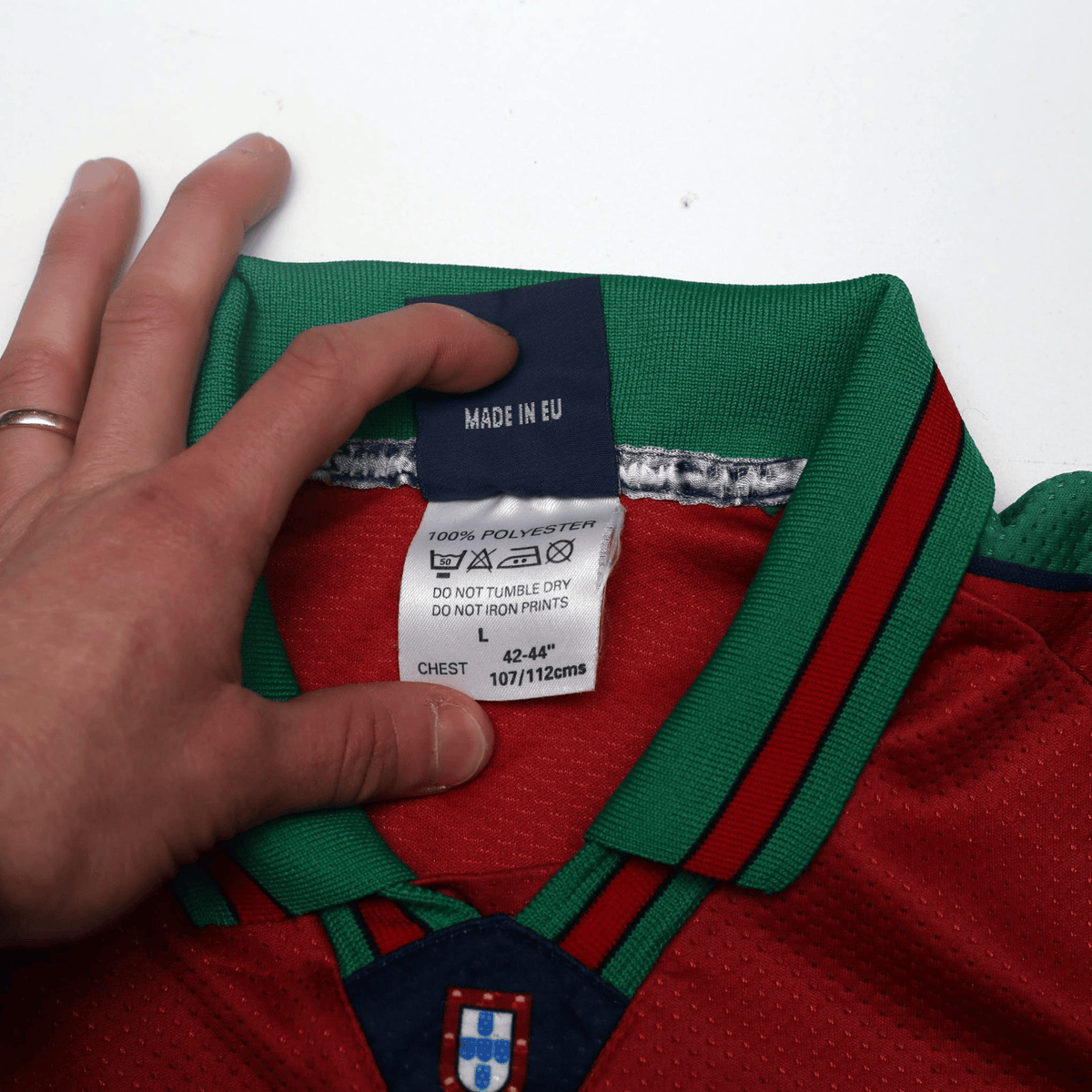 1996/97 Rui Costa #10 Portugal Vintage Olympic Home Football Shirt (M/L)