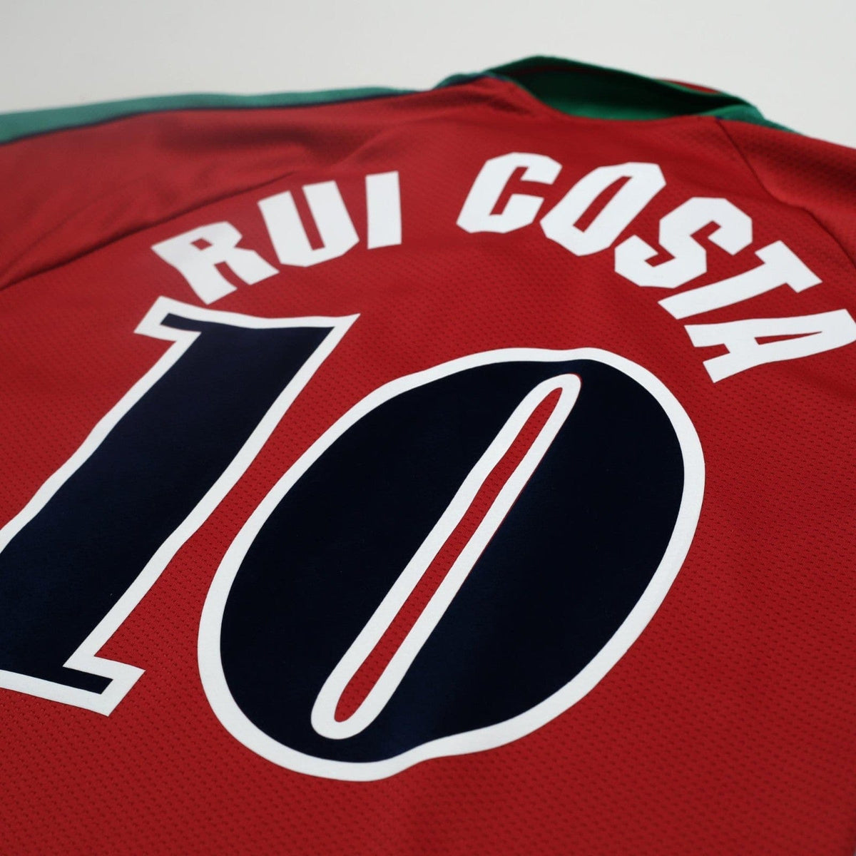1996/97 Rui Costa #10 Portugal Vintage Olympic Home Football Shirt (M/L)