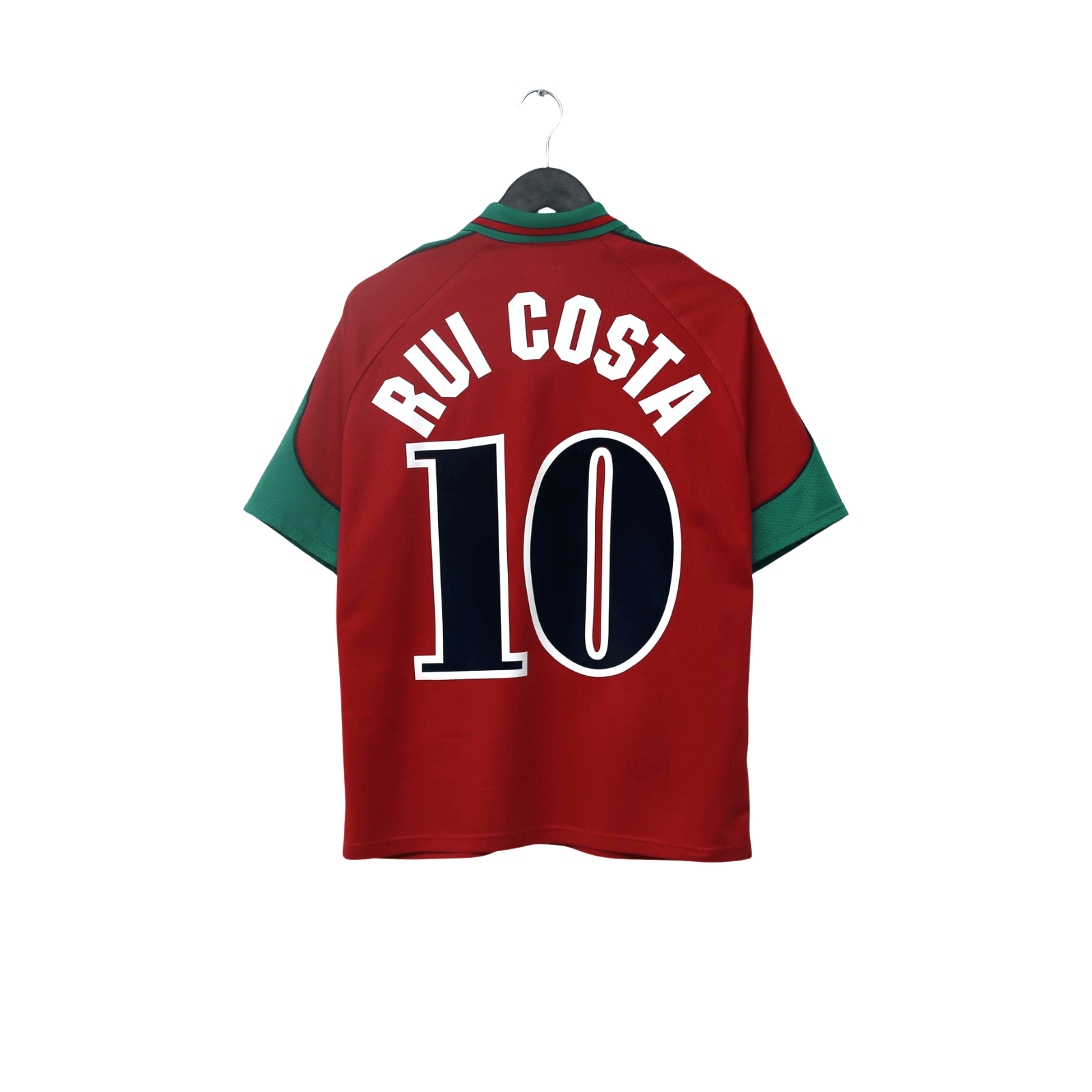 1996/97 Rui Costa #10 Portugal Vintage Olympic Home Football Shirt (M/L)