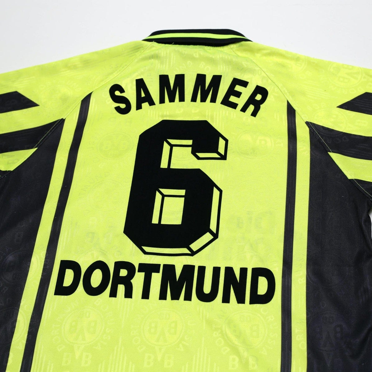 1996/97 Sammer #6 Borussia Dortmund Vintage Nike Home Football Shirt (L)