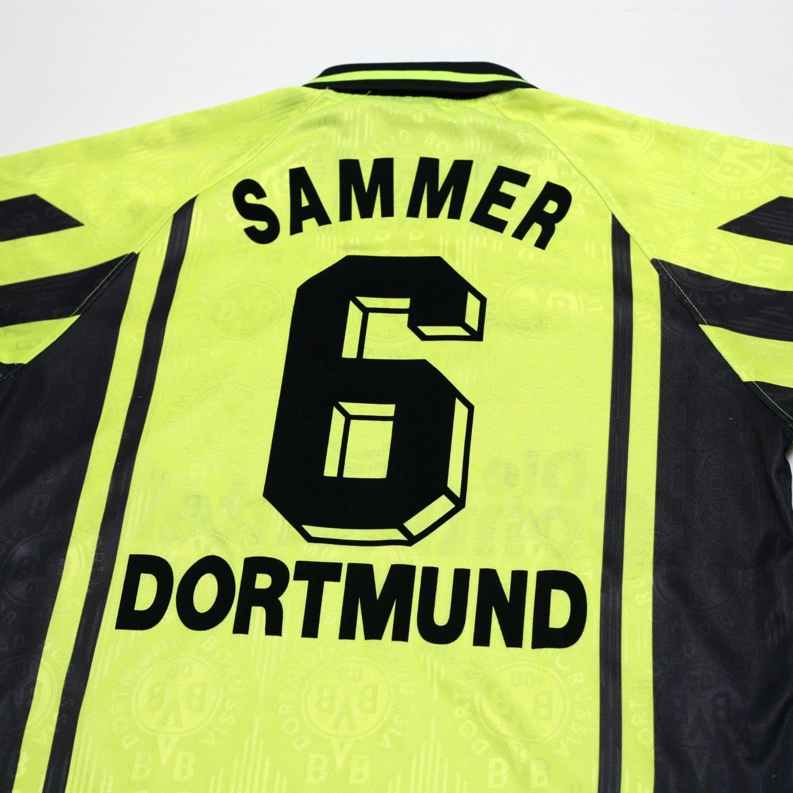 1996/97 Sammer #6 Borussia Dortmund Vintage Nike Home Football Shirt (L)