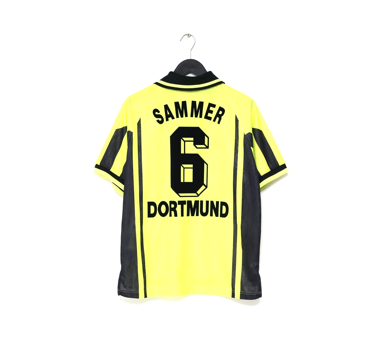 1996/97 SAMMER #6 Borussia Dortmund Vintage Nike Home Football Shirt (M)