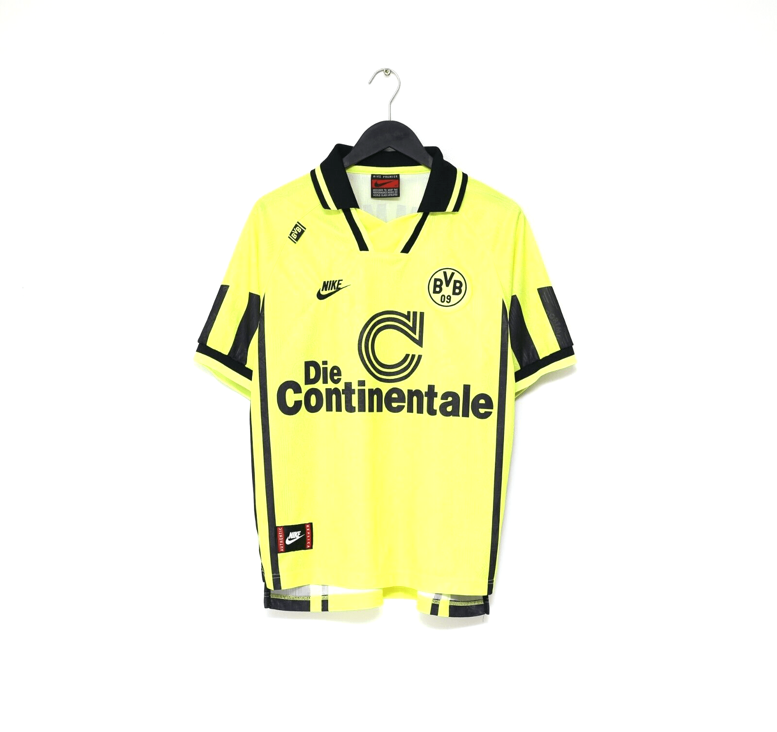 1996/97 SAMMER #6 Borussia Dortmund Vintage Nike Home Football Shirt (M)