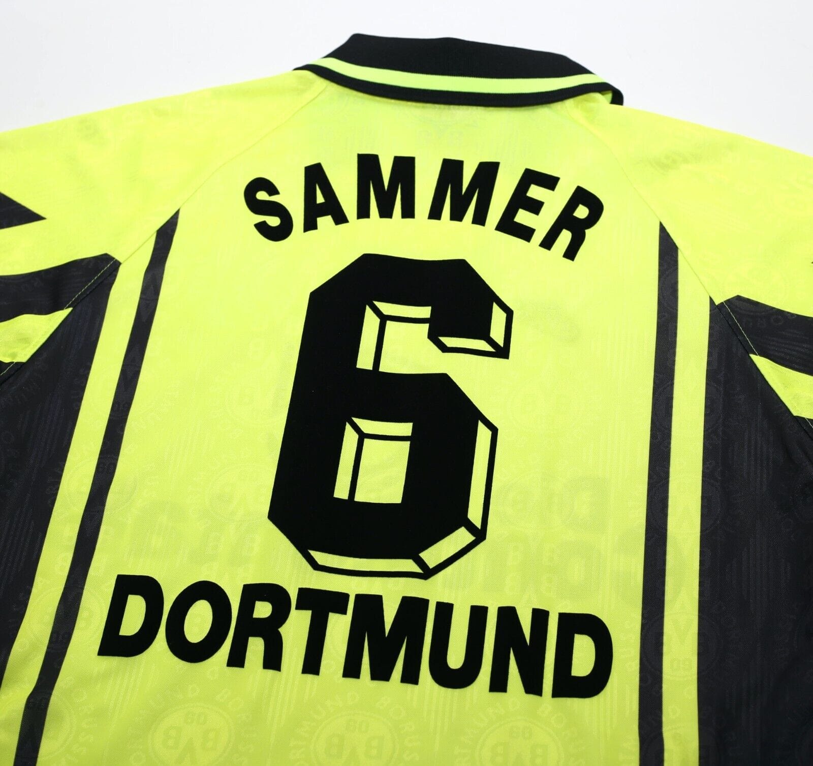 1996/97 SAMMER #6 Borussia Dortmund Vintage Nike Home Football Shirt (M)