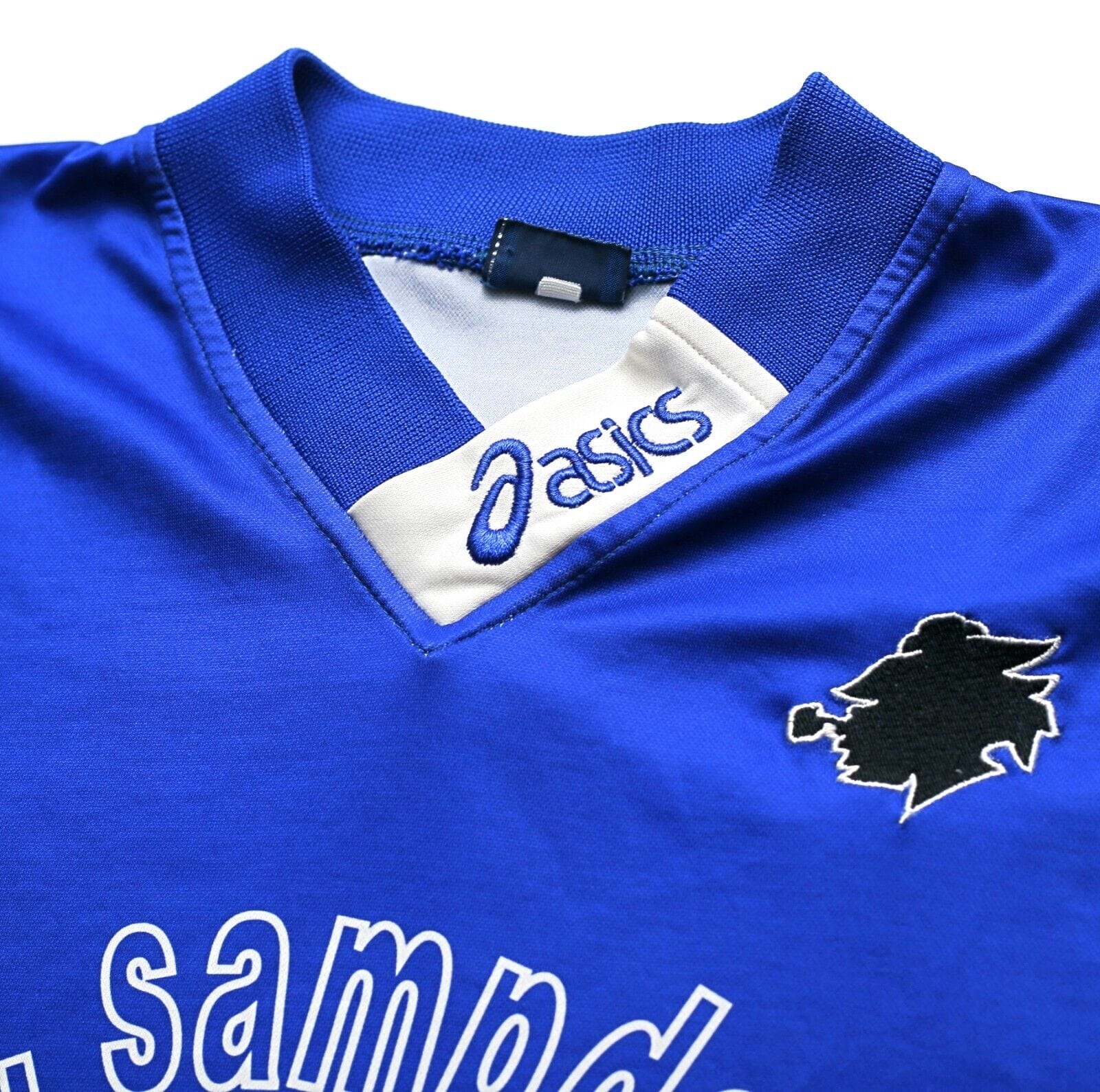 1996/97 SAMPDORIA Vintage Asics Long Sleeve Football Training Shirt Jersey (XL)