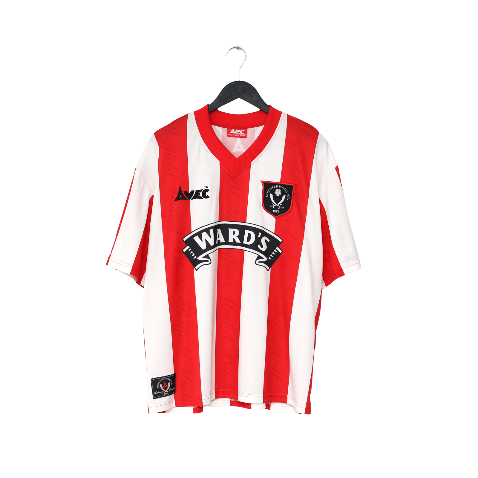 1996/97 SHEFFIELD UNITED Vintage Avec Home Football Shirt (L) 42/44