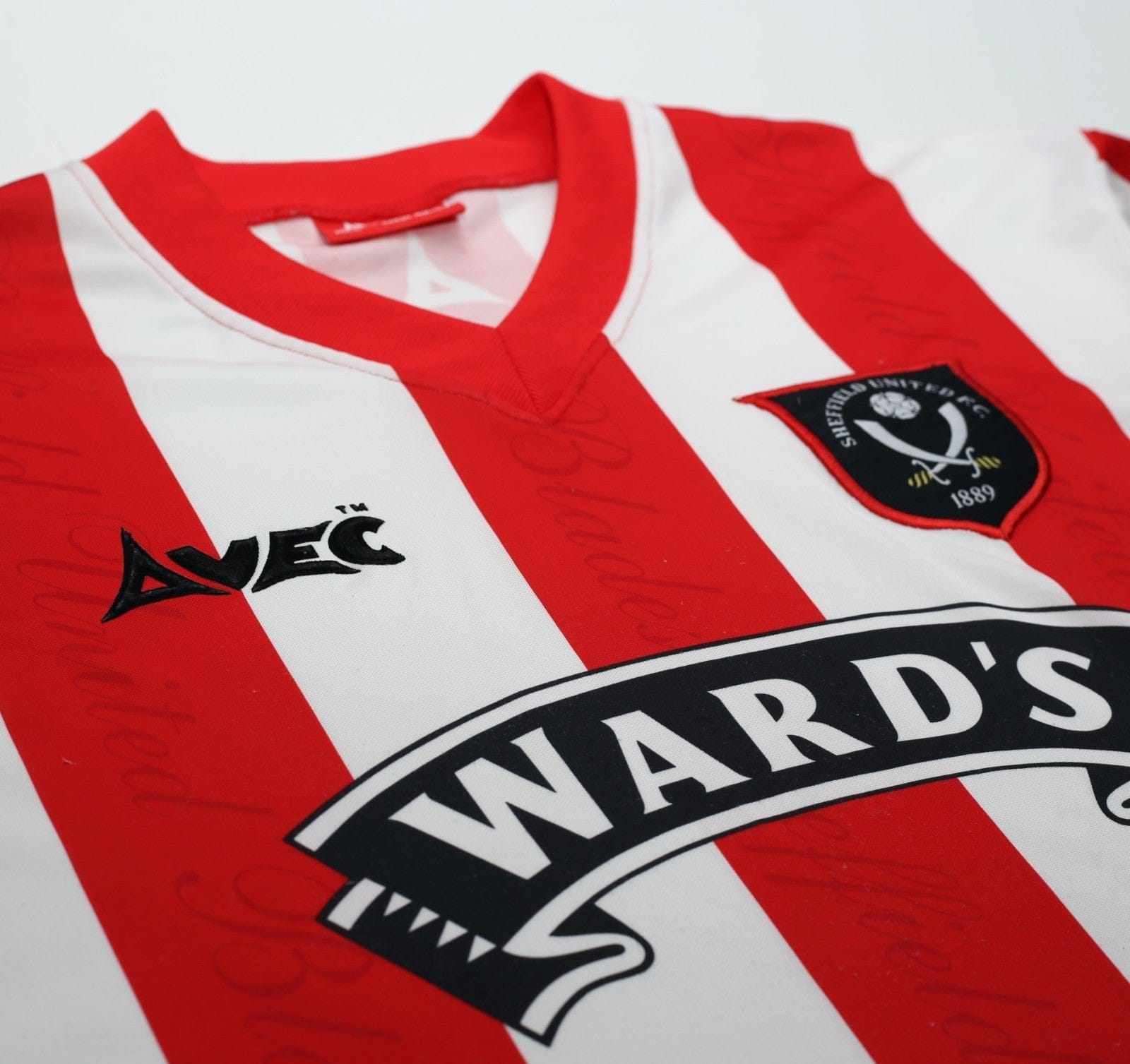 1996/97 SHEFFIELD UNITED Vintage Avec Home Football Shirt (L) 42/44