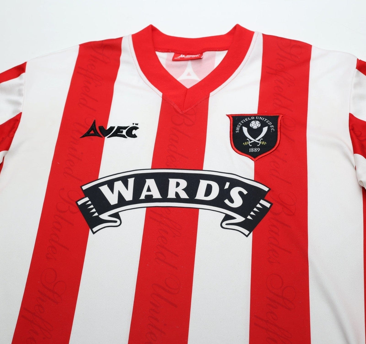 1996/97 SHEFFIELD UNITED Vintage Avec Home Football Shirt (L) 42/44