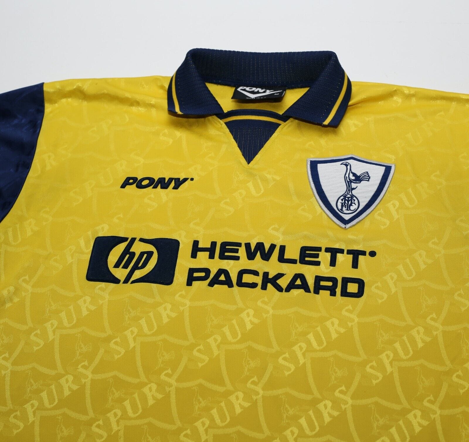 1996/97 SHERINGHAM #10 Tottenham Hotspur Vintage PONY Away Football Shirt (M)