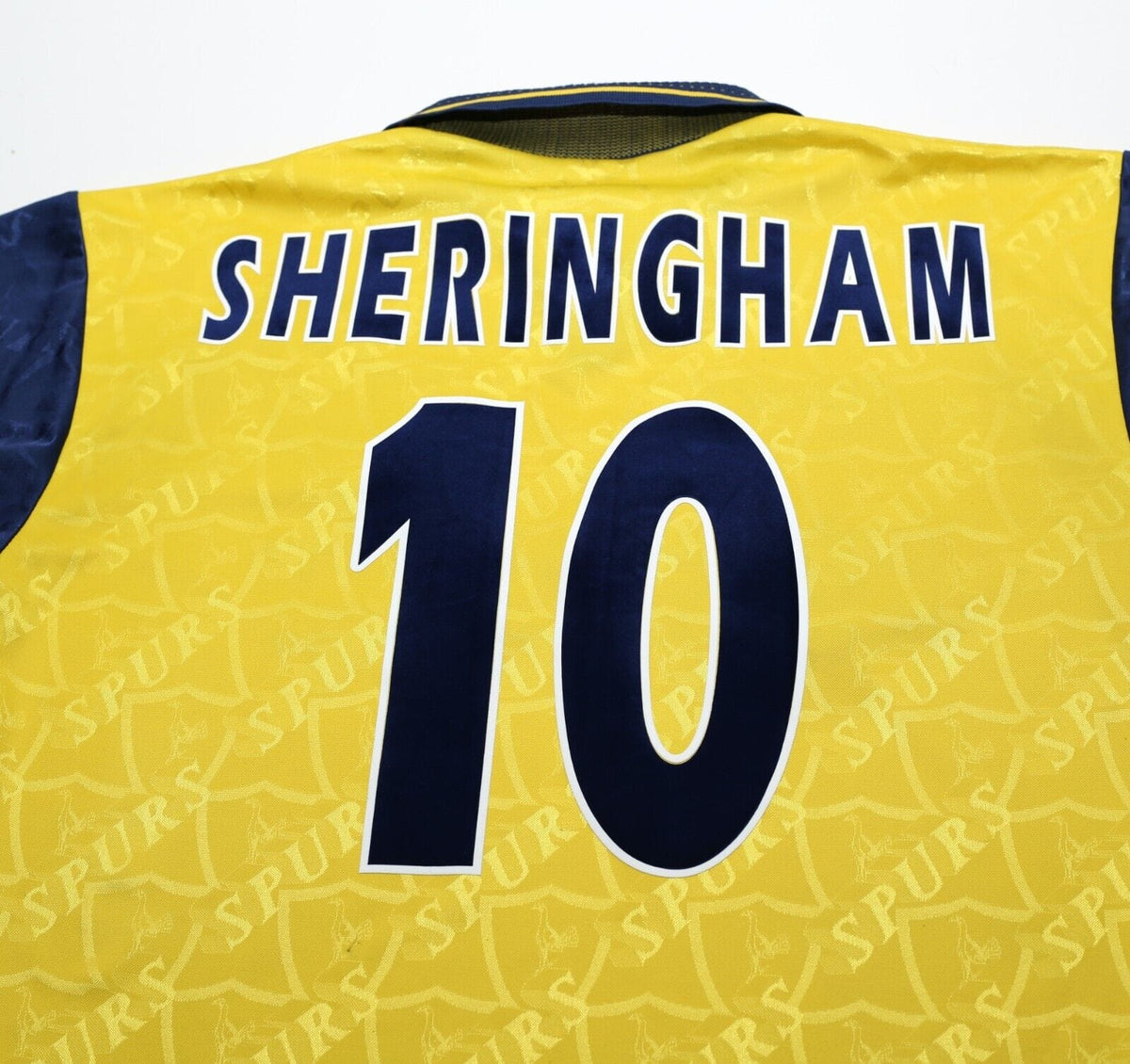 1996/97 SHERINGHAM #10 Tottenham Hotspur Vintage PONY Away Football Shirt (M)