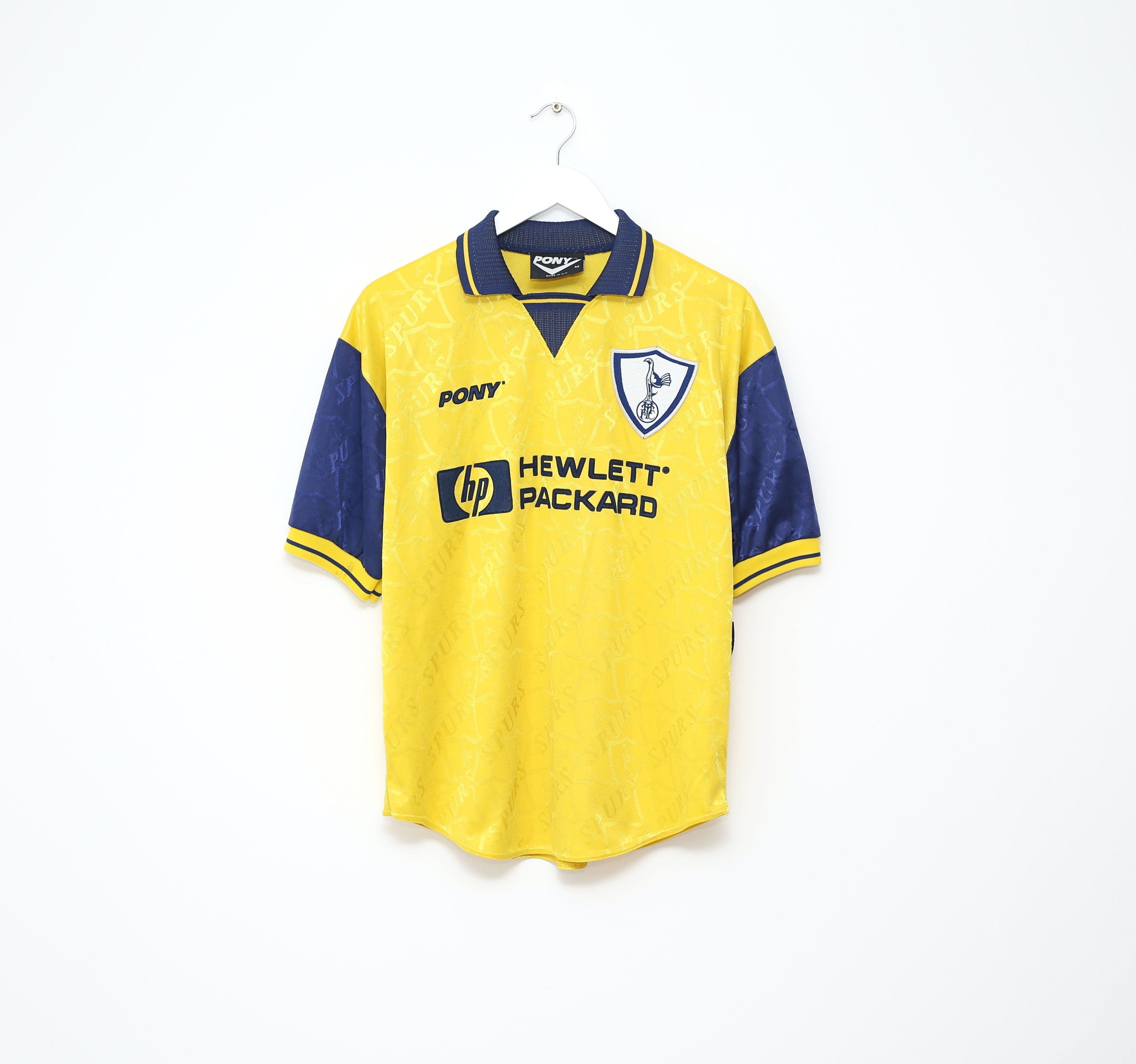 1996/97 SHERINGHAM #10 Tottenham Hotspur Vintage PONY Away Football Shirt (M)