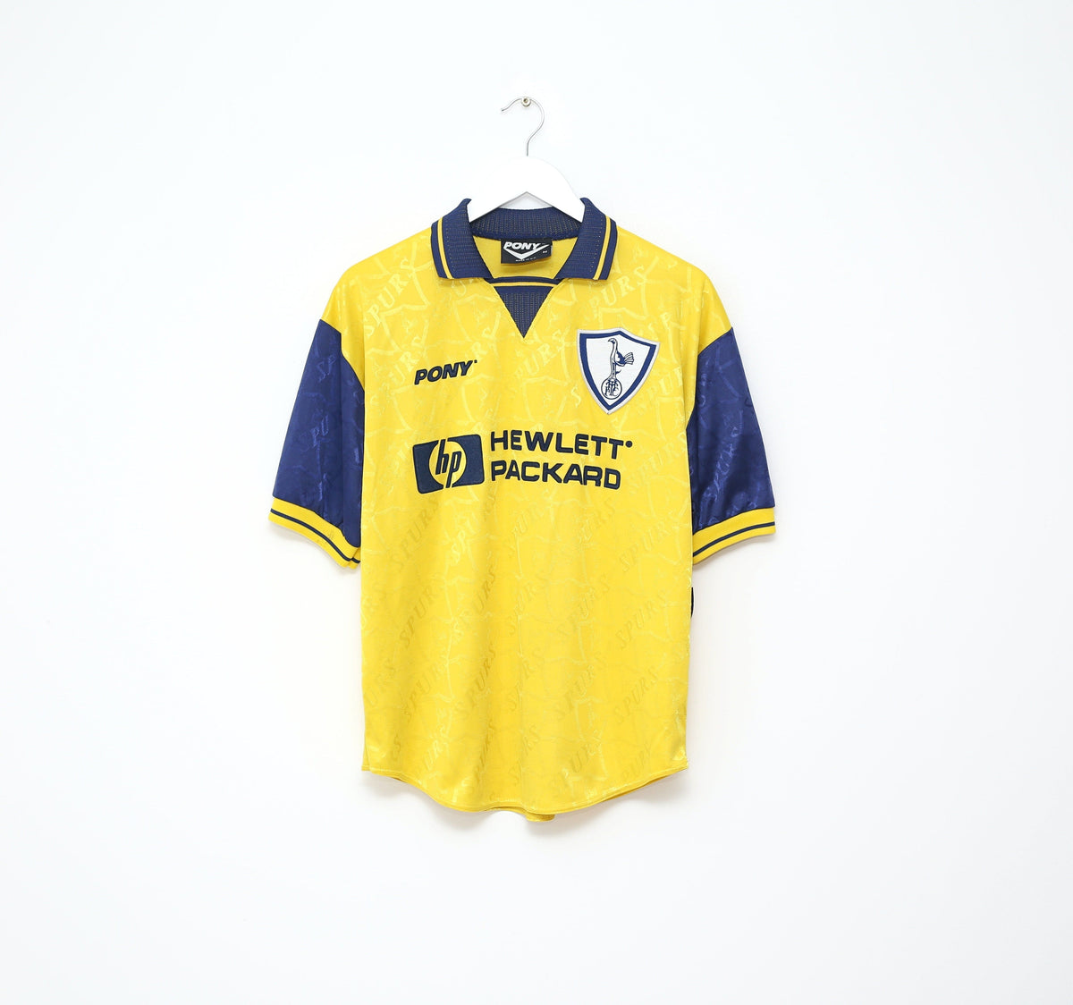 1996/97 SHERINGHAM #10 Tottenham Hotspur Vintage PONY Away Football Shirt (M)