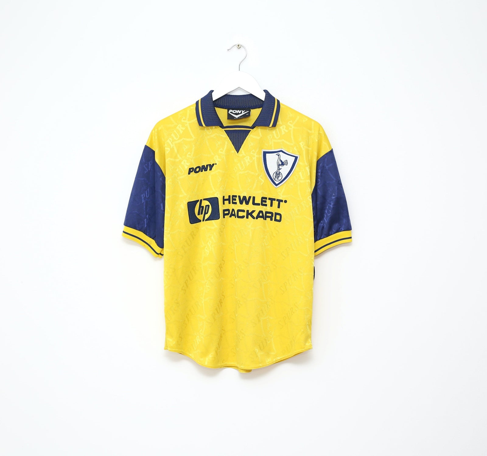 1996/97 SHERINGHAM #10 Tottenham Hotspur Vintage PONY Away Football Shirt (M)