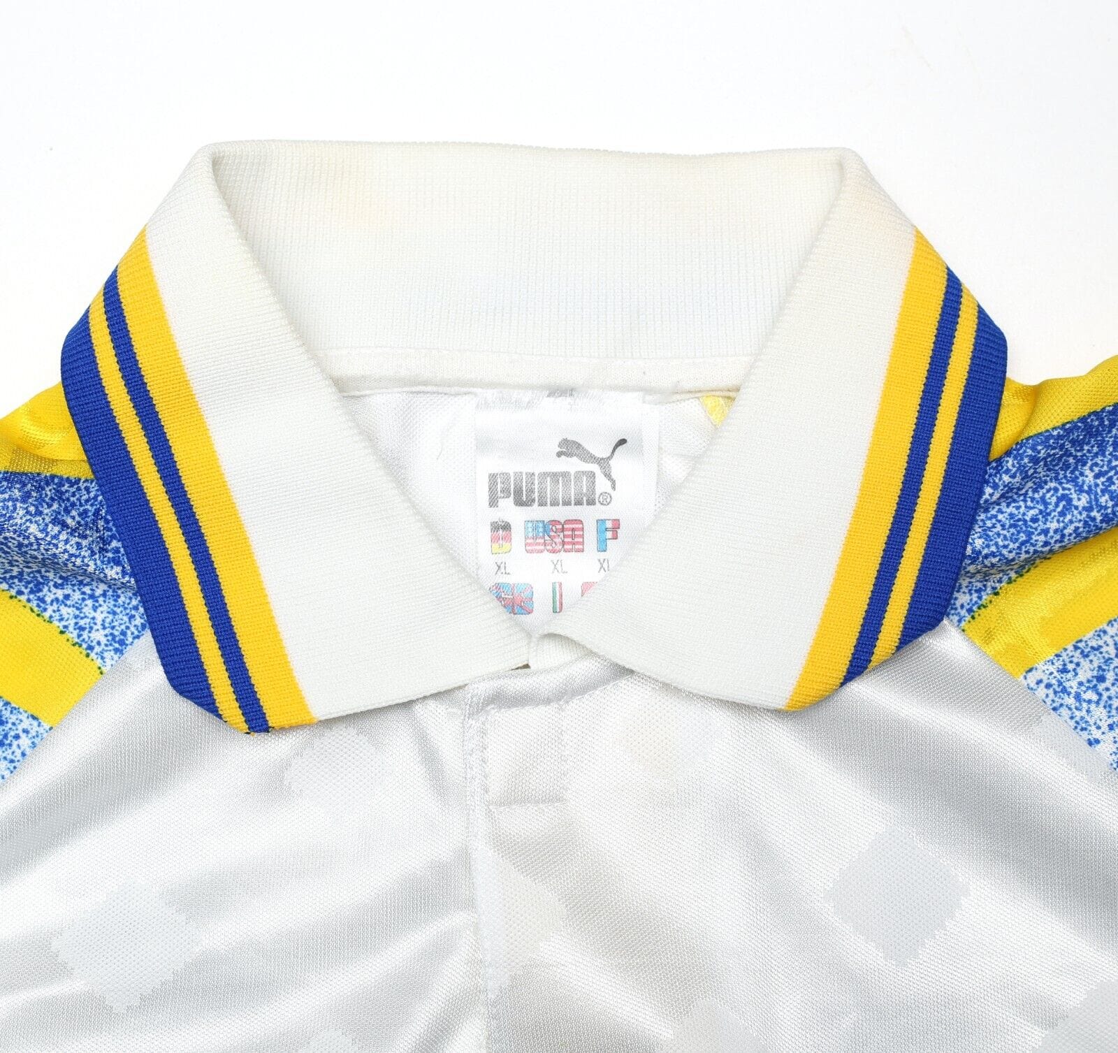 1996/97 ZOLA #10 Parma Vintage PUMA Home Football Shirt Jersey (XL) - Football  Shirt Collective