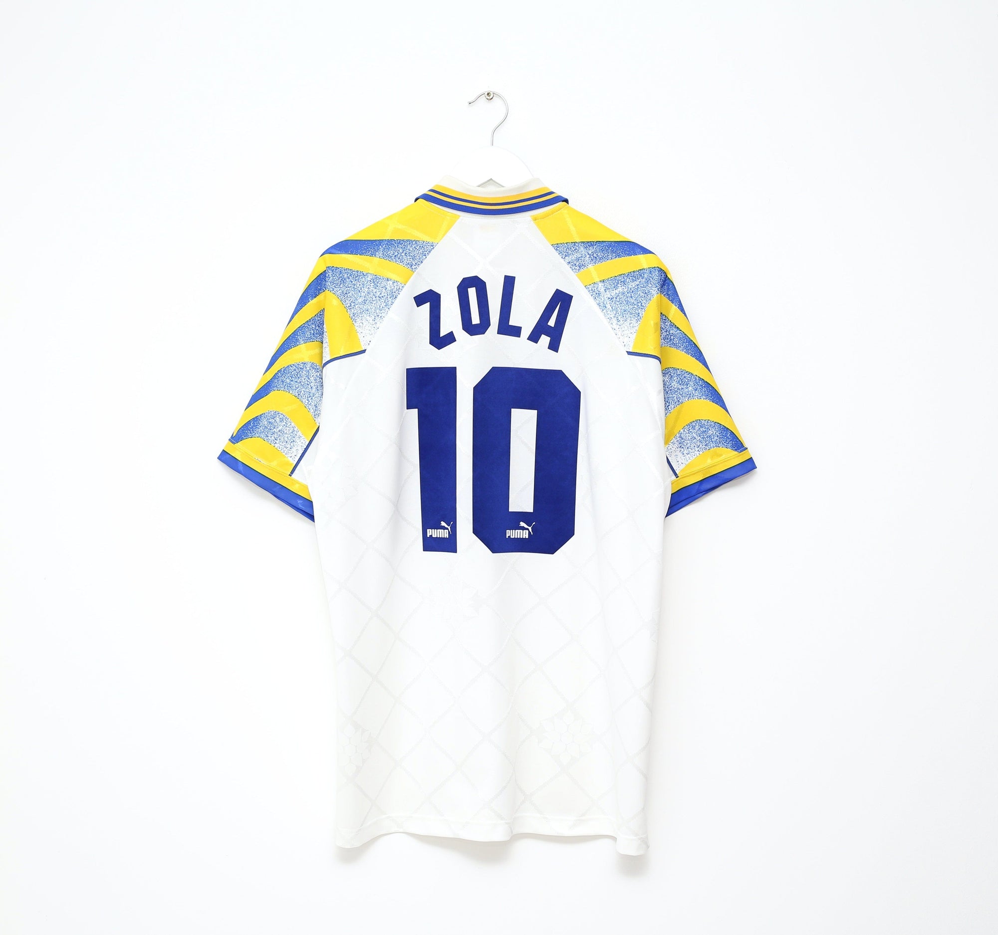 1996/97 ZOLA #10 Parma Vintage PUMA Home Football Shirt Jersey (XL)