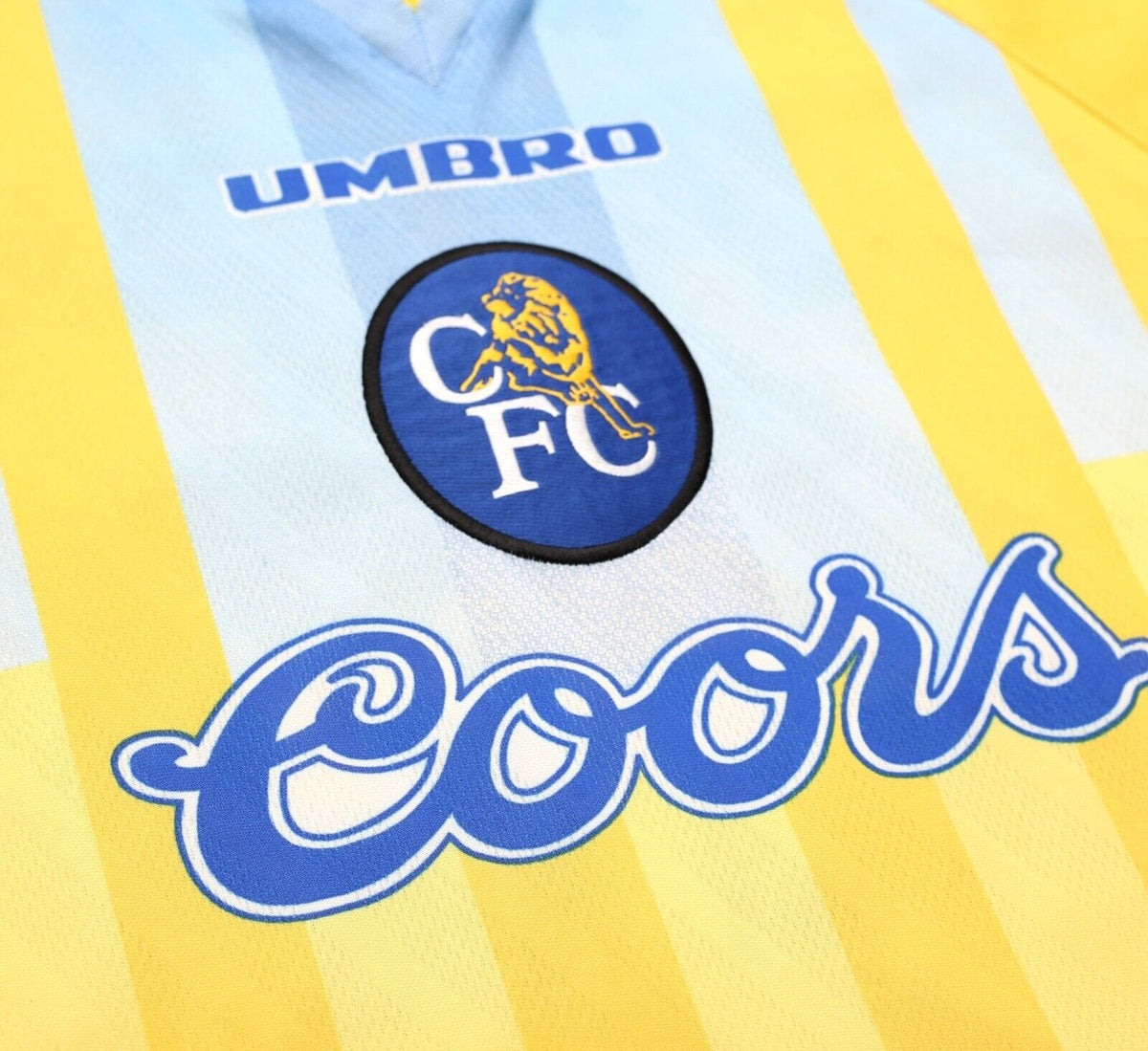 1996/97 ZOLA #25 Chelsea Vintage Umbro Away Football Shirt Jersey (L/XL) Italy