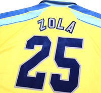 1996/97 ZOLA #25 Chelsea Vintage Umbro Away Football Shirt Jersey (L/XL) Italy