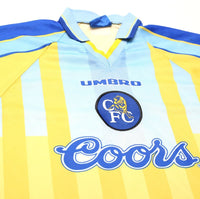 1996/97 ZOLA #25 Chelsea Vintage Umbro Away Football Shirt Jersey (XL) Italy