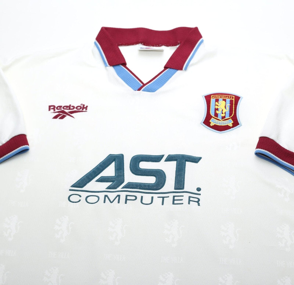 1996/98 ASTON VILLA Vintage Reebok Away Football Shirt Jersey (XXL)