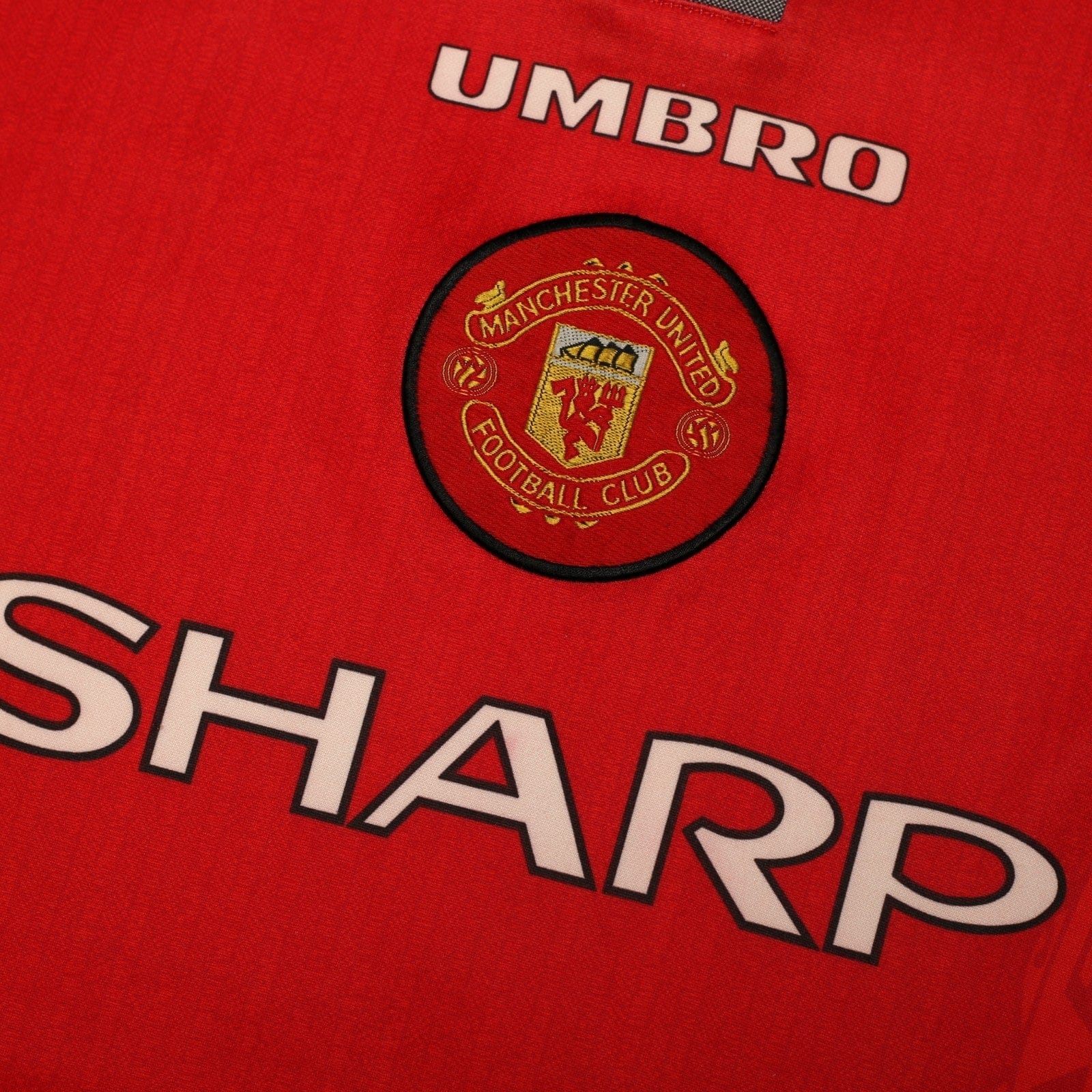 1996/98 Beckham #10 Manchester United Vintage Umbro Home Football Shirt (L)