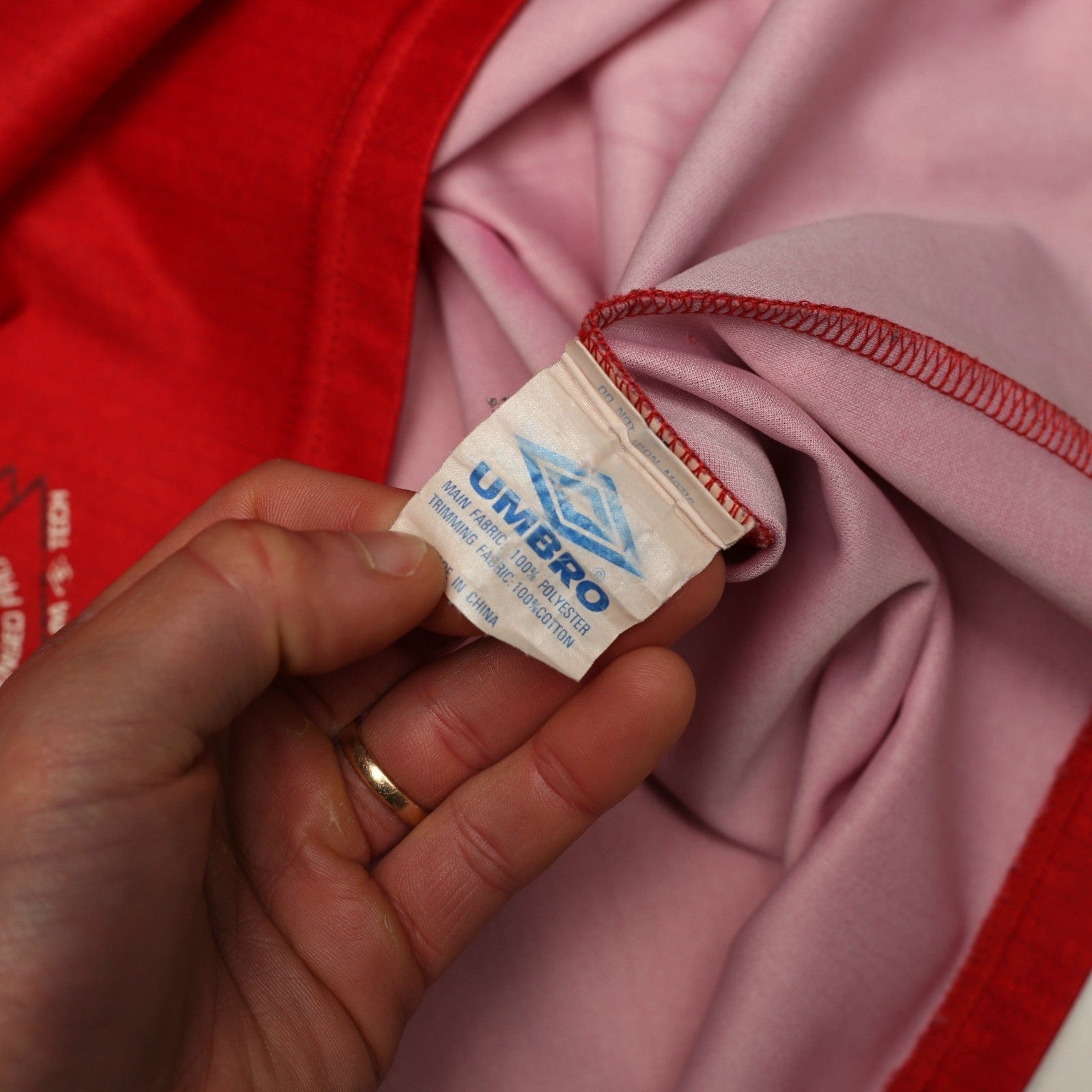 1996/98 Beckham #10 Manchester United Vintage Umbro Home Football Shirt (L)