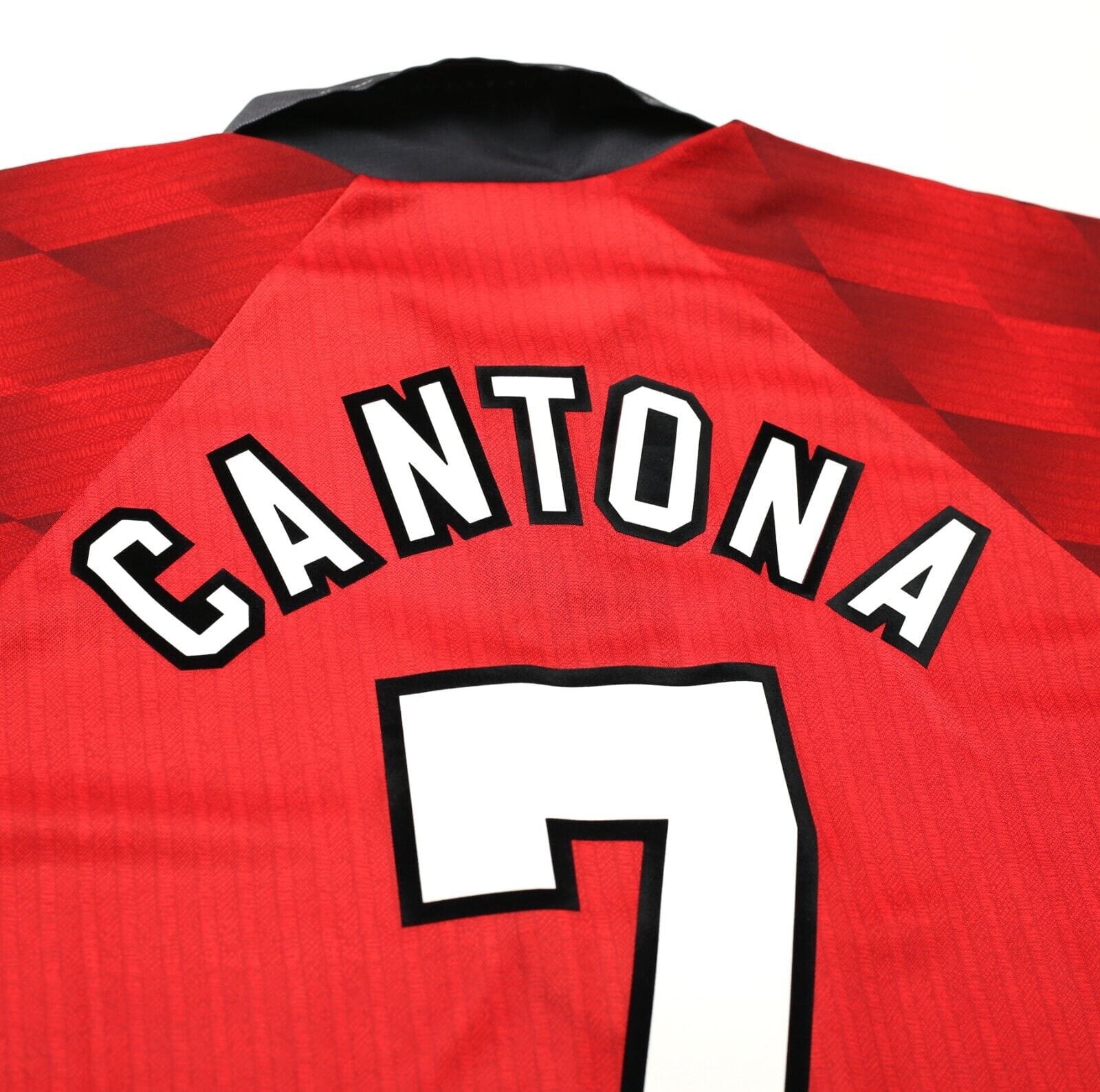 1996/98 CANTONA #7 Manchester United Vintage Umbro Home Football Shirt (M)