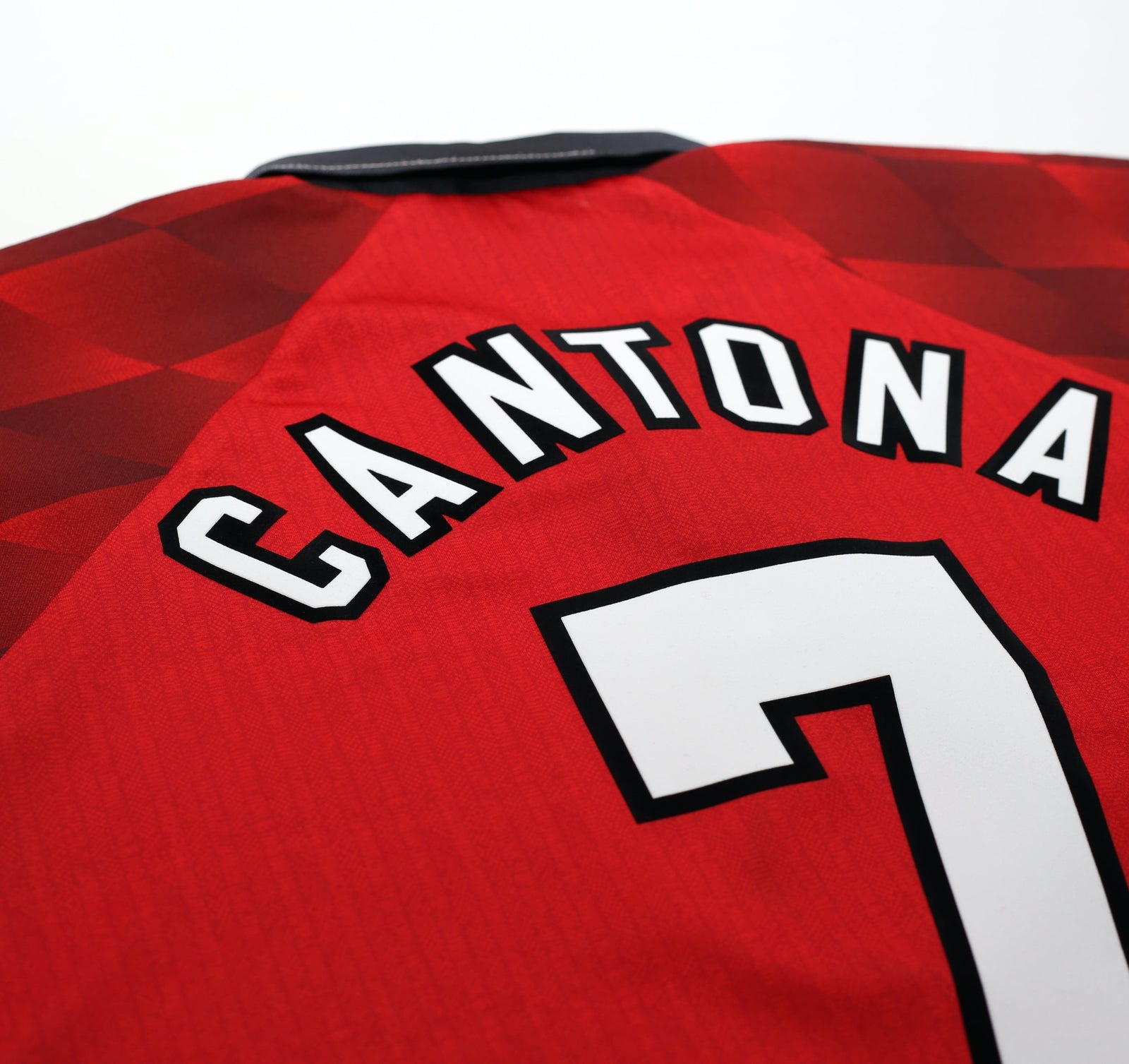 1996/98 CANTONA #7 Manchester United Vintage Umbro Home Football Shirt (XL)
