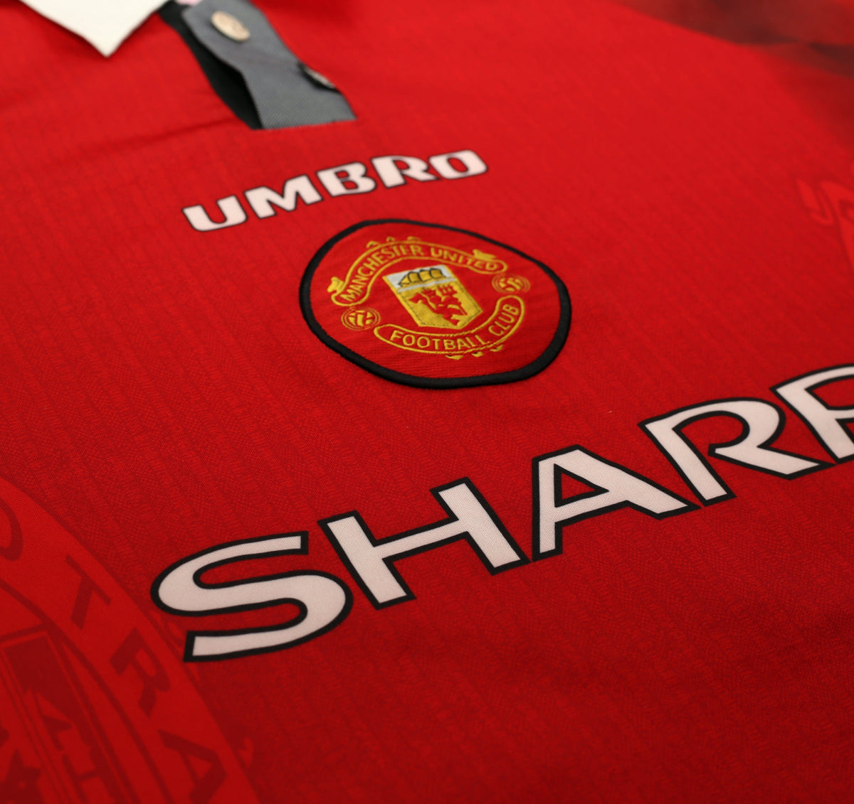 1996/98 CANTONA #7 Manchester United Vintage Umbro Home Football Shirt (XL)