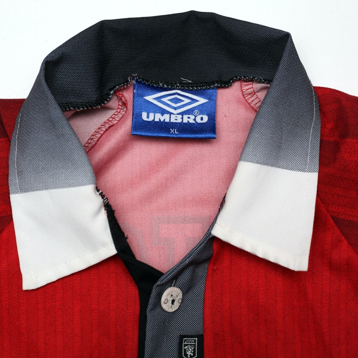 1996/98 Cantona #7 Manchester United Vintage Umbro Home Football Shirt (XL)