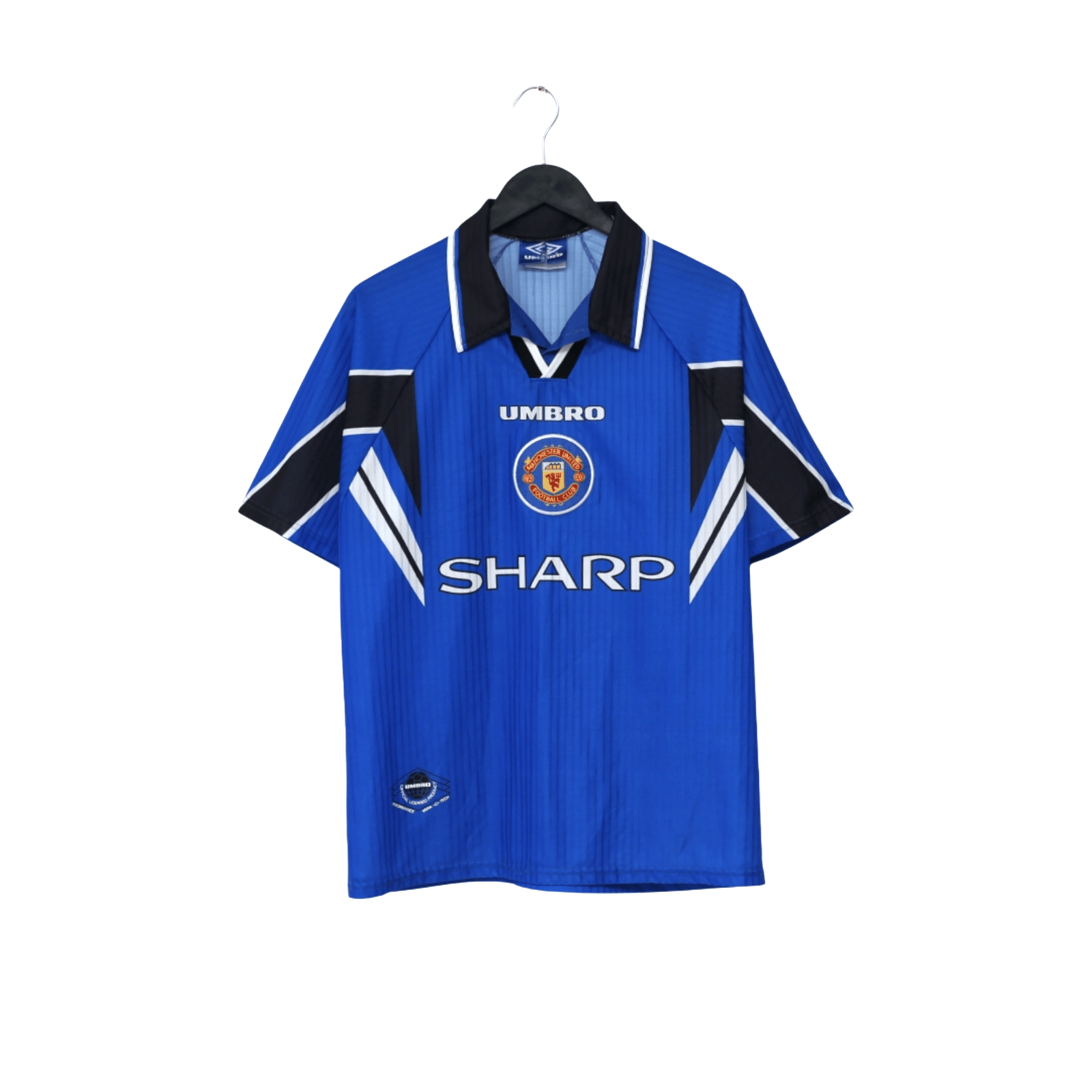 1996/98 Cantona #7 Manchester United Vintage Umbro Third Football Shirt (M)