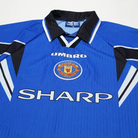 1996/98 Cantona #7 Manchester United Vintage Umbro Third Football Shirt (M)