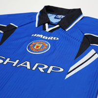 1996/98 Cantona #7 Manchester United Vintage Umbro Third Football Shirt (M)