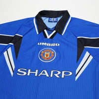 1996/98 Cantona #7 Manchester United Vintage Umbro Third Football Shirt (M)
