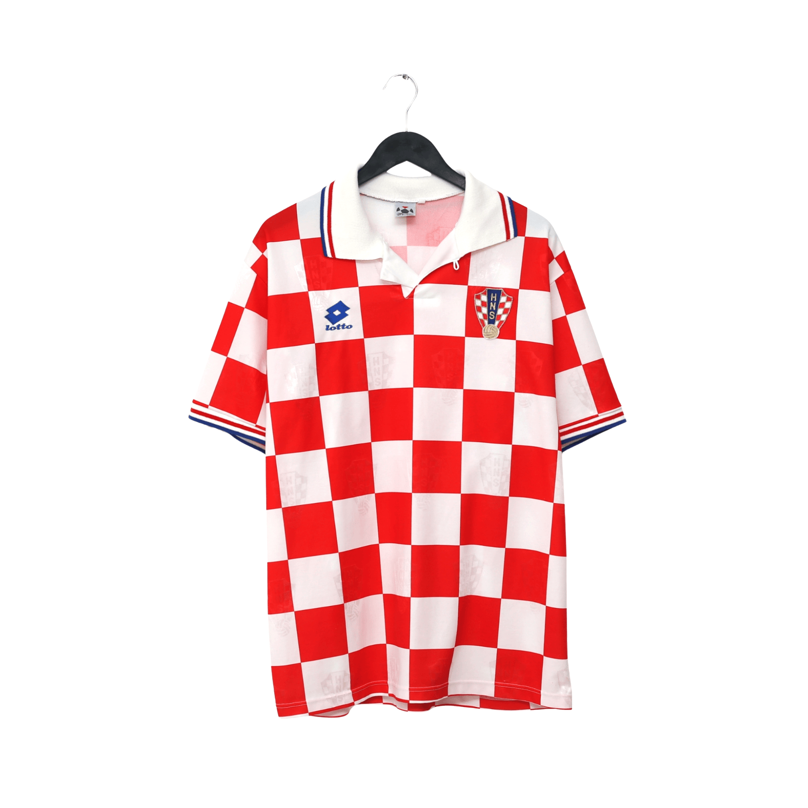 1996/98 Croatia Vintage Lotto Home Football Shirt (L) Euro 96
