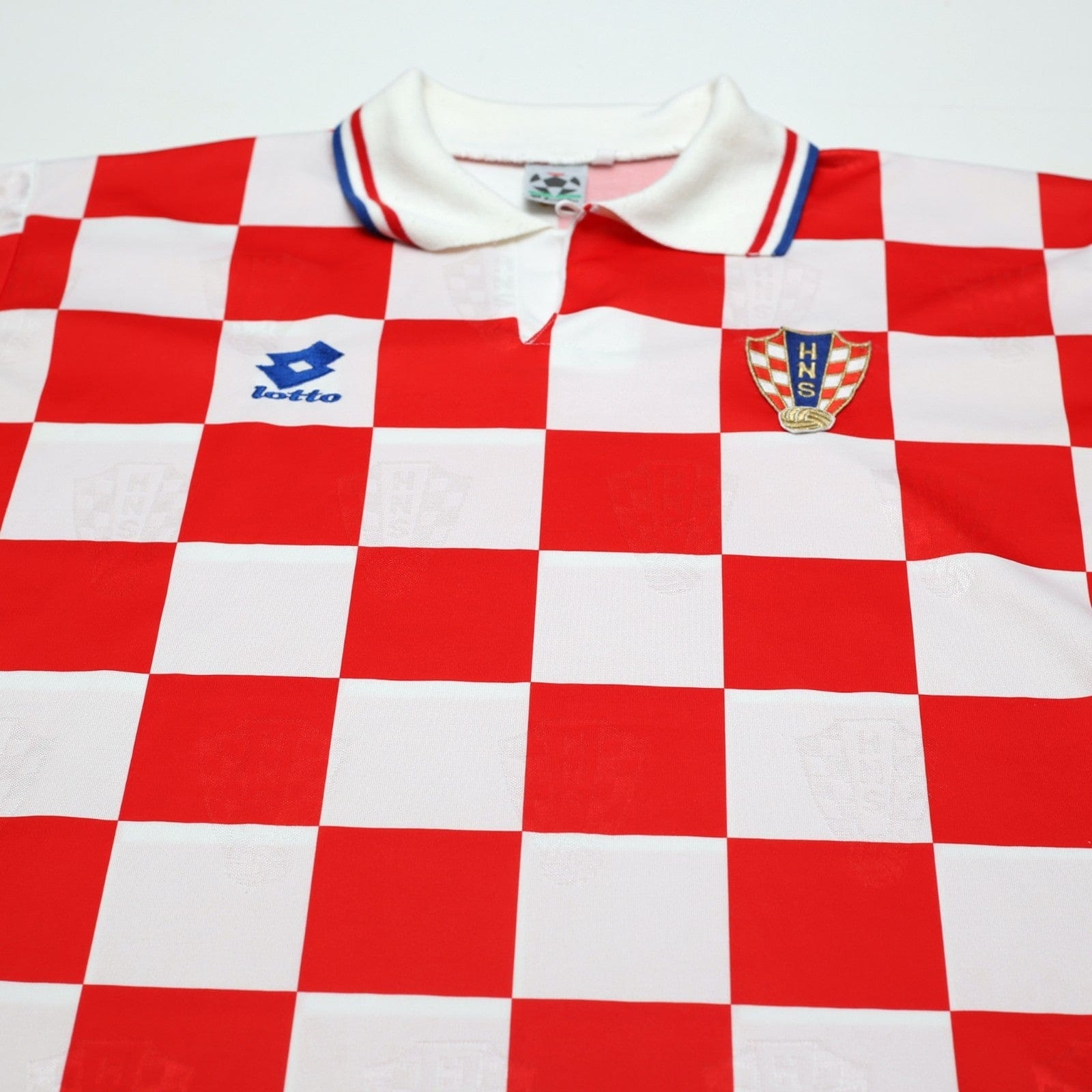 1996/98 Croatia Vintage Lotto Home Football Shirt (L) Euro 96