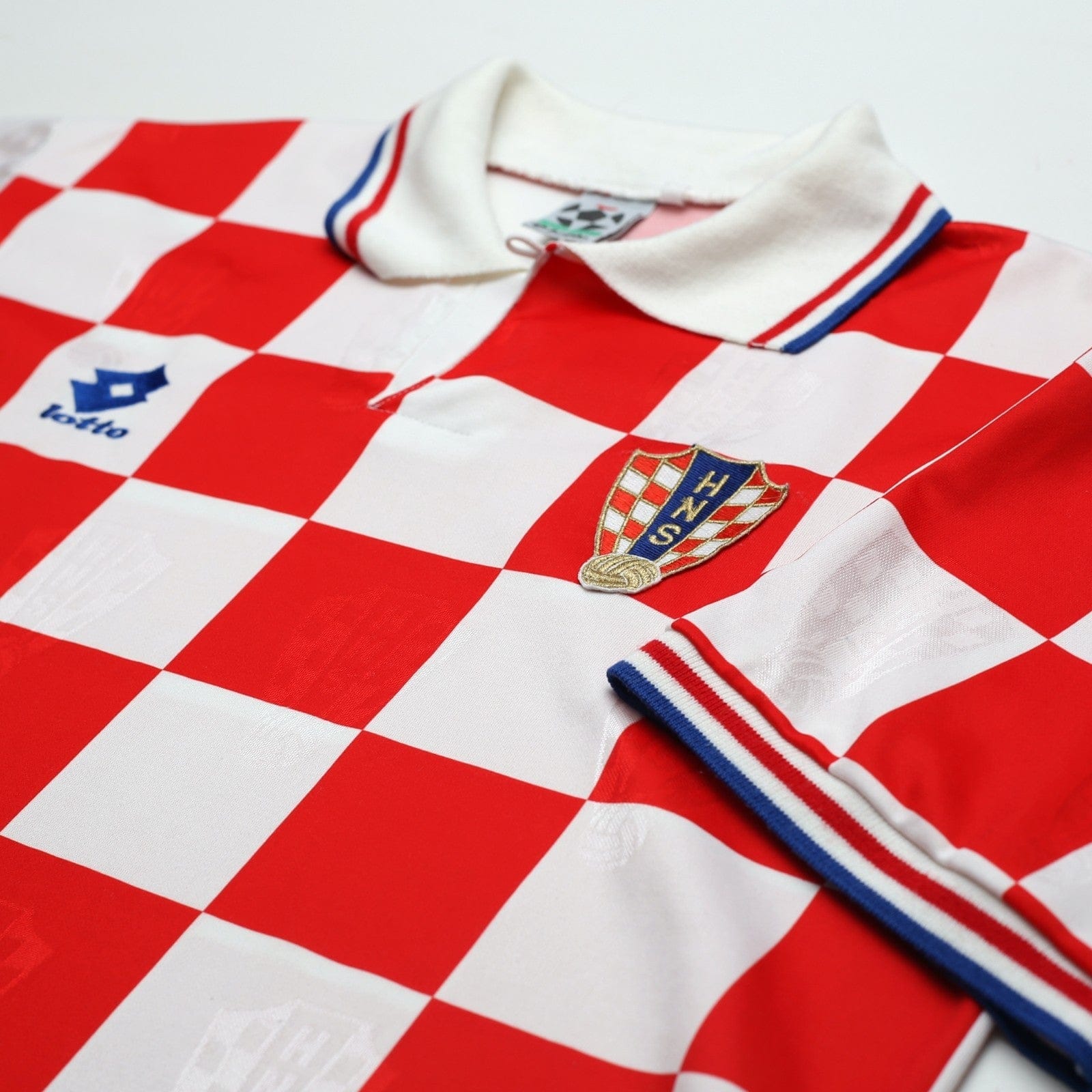 1996/98 Croatia Vintage Lotto Home Football Shirt (L) Euro 96