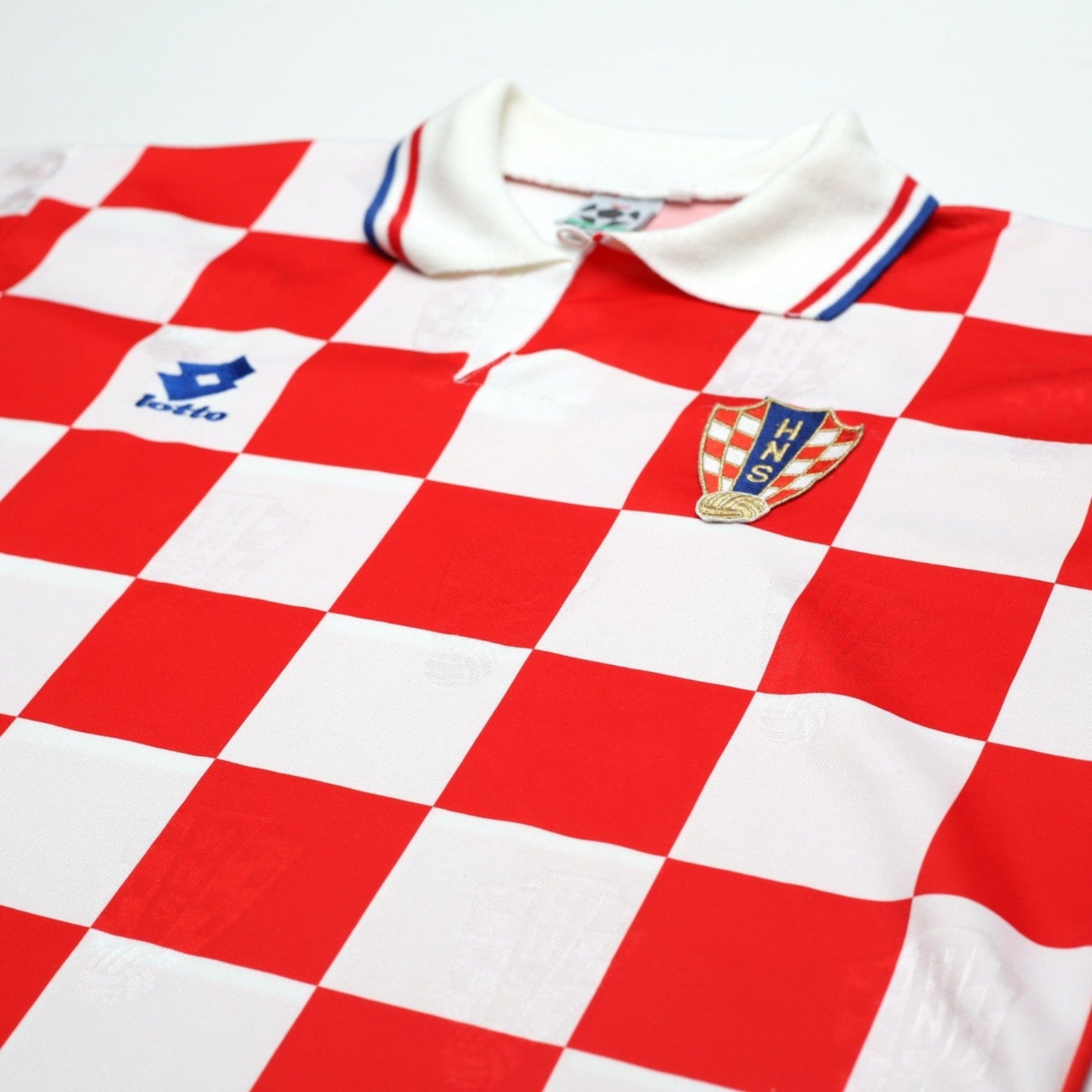1996/98 Croatia Vintage Lotto Home Football Shirt (L) Euro 96