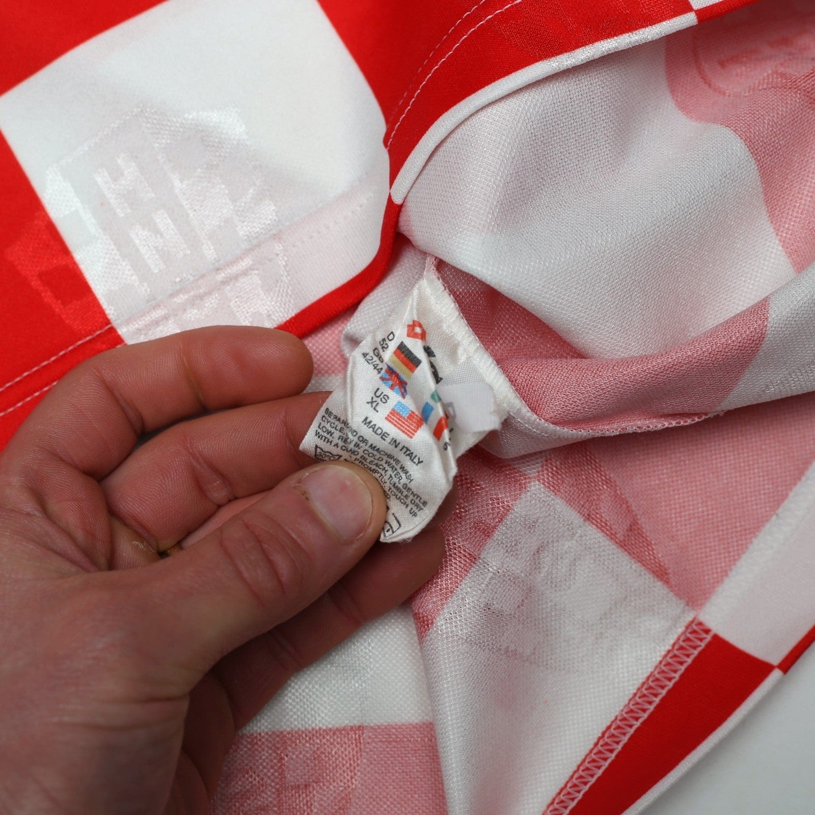 1996/98 Croatia Vintage Lotto Home Football Shirt (L) Euro 96