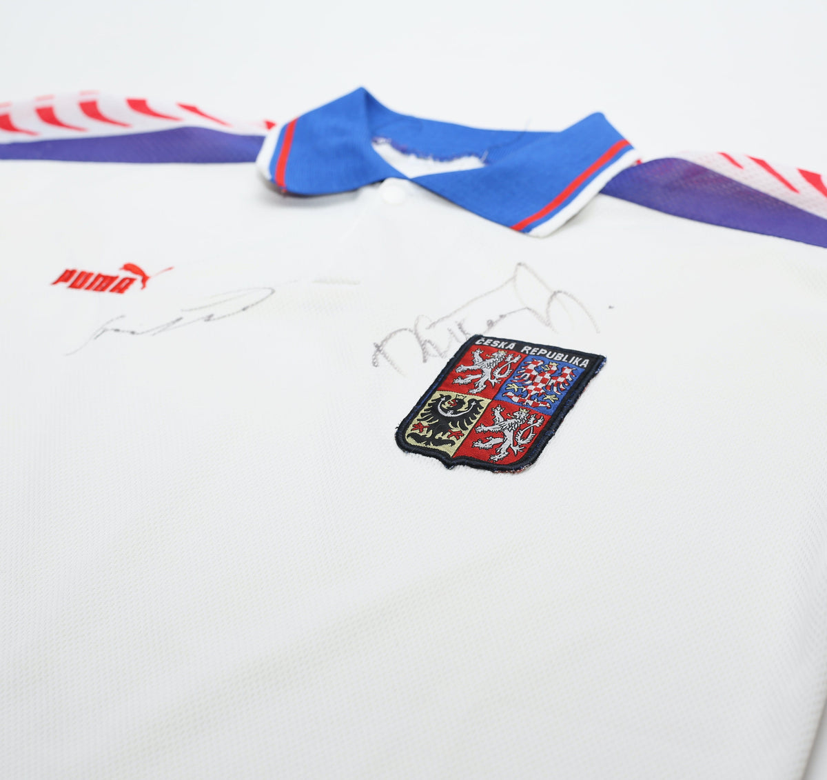 1996/98 CZECH REPUBLIC Vintage PUMA Away Football Shirt (XL)