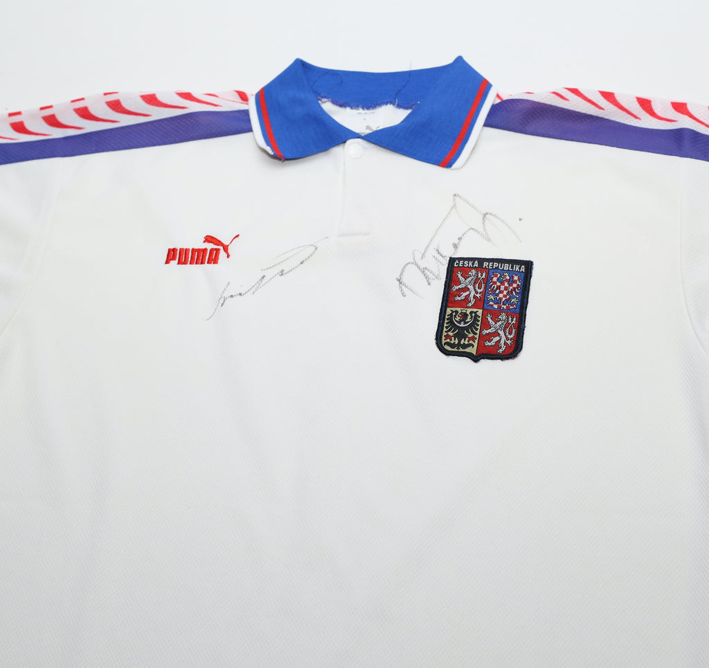 1996/98 CZECH REPUBLIC Vintage PUMA Away Football Shirt (XL)
