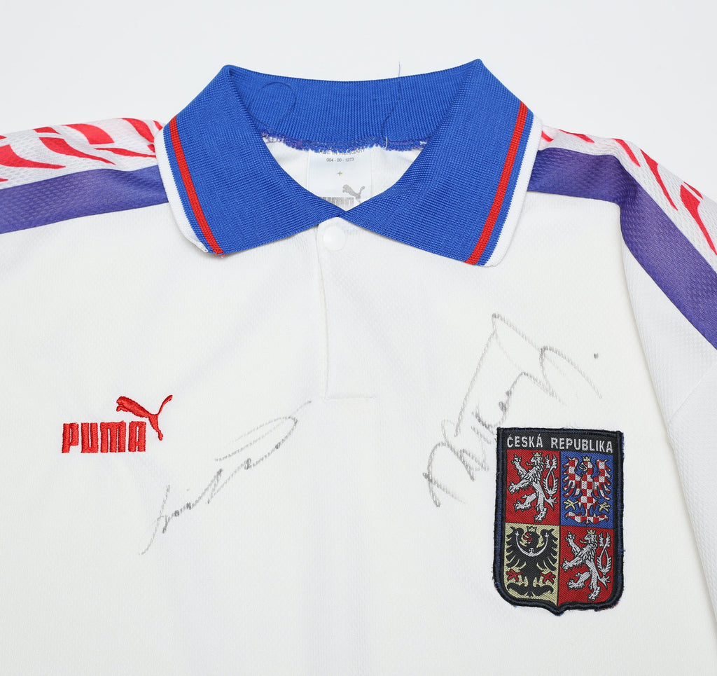 1996/98 CZECH REPUBLIC Vintage PUMA Away Football Shirt (XL)
