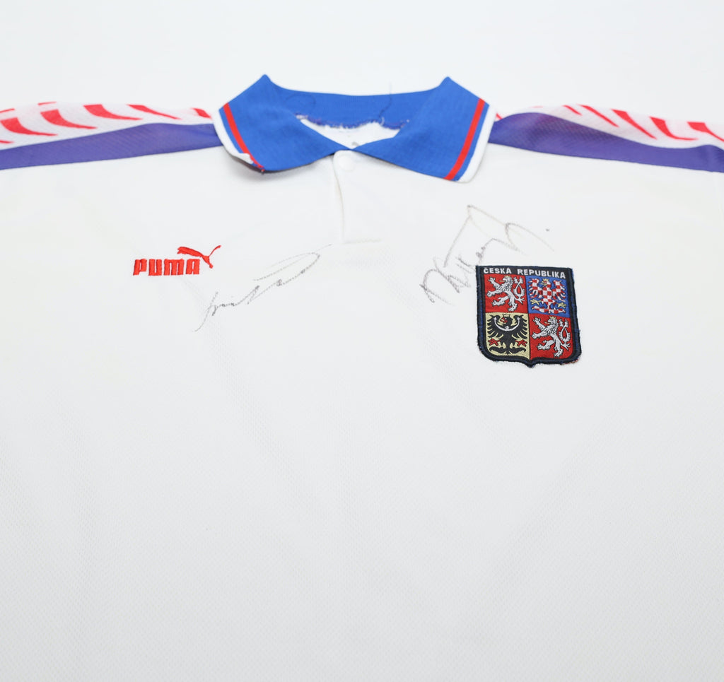 1996/98 CZECH REPUBLIC Vintage PUMA Away Football Shirt (XL)
