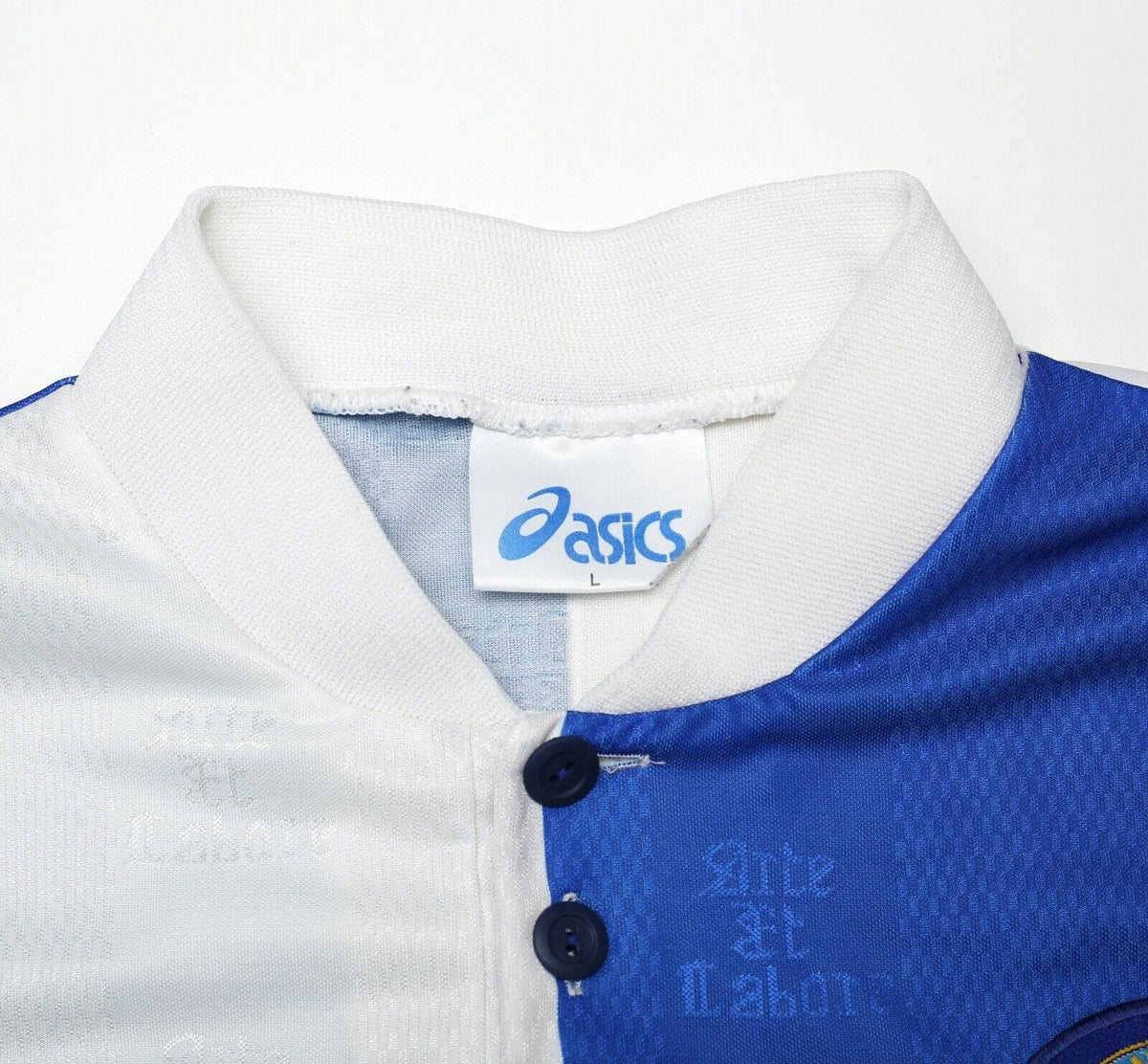 1996/98 DUFF #25 Blackburn Rovers Vintage ASICS Home Football Shirt (L)