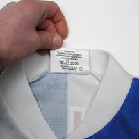 1996/98 Duff #32 Blackburn Rovers Vintage ASICS Home Football Shirt (M)