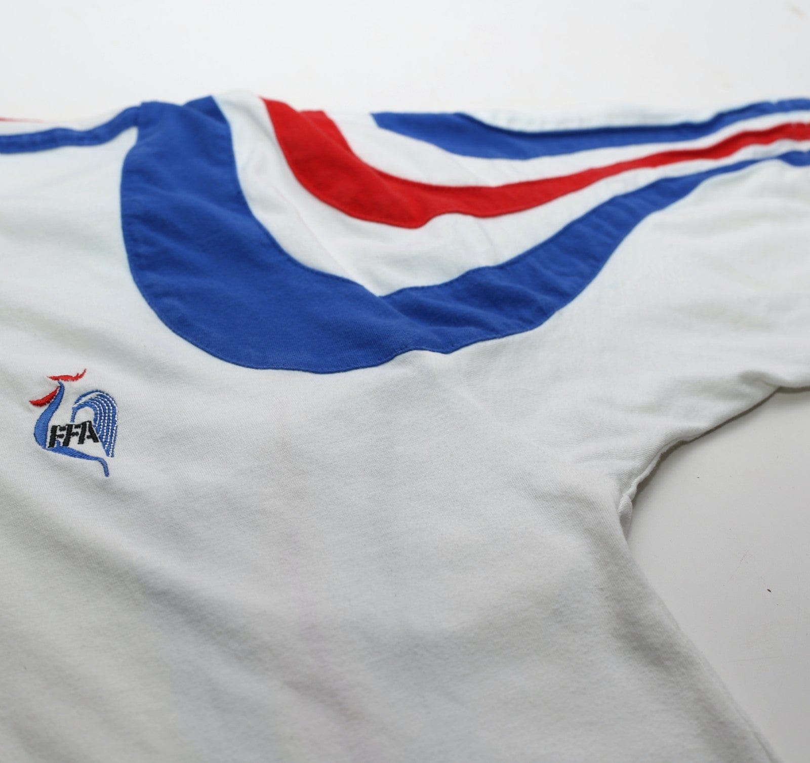 1996/98 FRANCE Vintage adidas Football Cotton Training Shirt (M) Euro 96