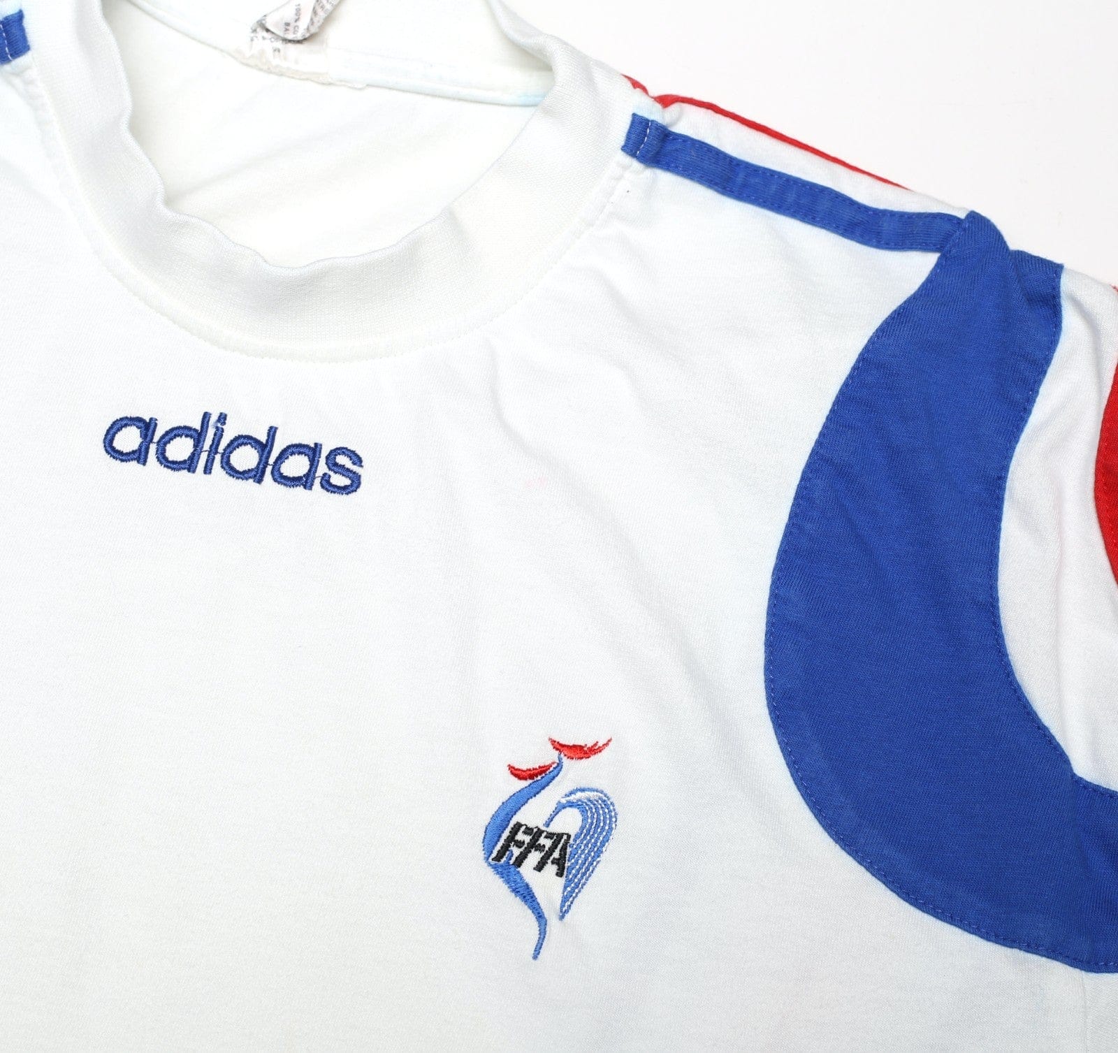 1996/98 FRANCE Vintage adidas Football Cotton Training Shirt (M) Euro 96