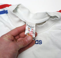1996/98 FRANCE Vintage adidas Football Cotton Training Shirt (M) Euro 96