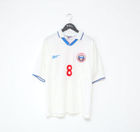 1996/98 KANCHELSKIS #8 Russia Vintage Reebok Home Football Shirt (L) Man Utd