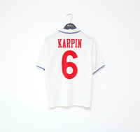 1996/98 KARPIN #6 Russia Vintage Reebok Home Football Shirt (S) Real Sociedad