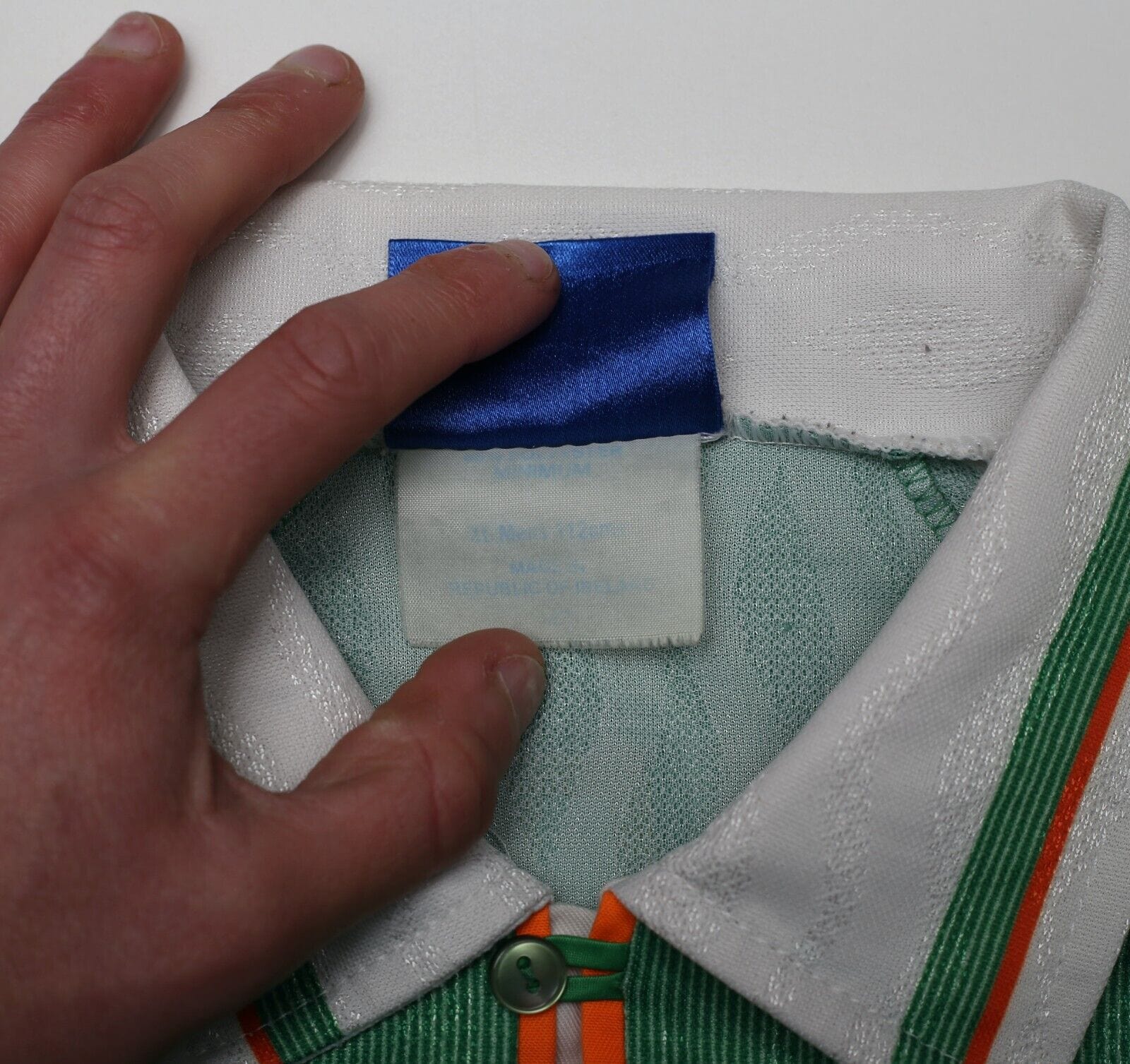 1996/98 KEANE #6 Ireland Vintage Umbro Home Football Shirt (L)